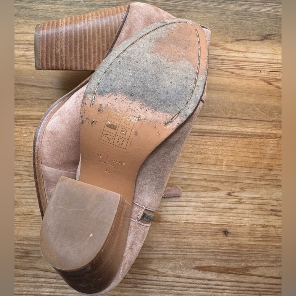 Rag & Bone Margot suede ankle booties 40 9.5 - Picture 9 of 12